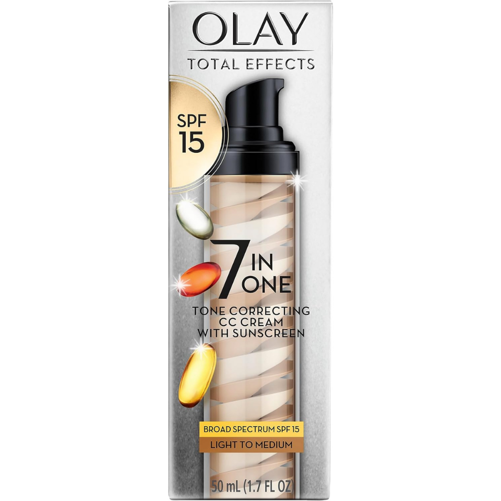 Olay Total Effects 7-in-1 CC Cream in SPF 15 for 7 in one tone correction with sunscreen - shade light to medium