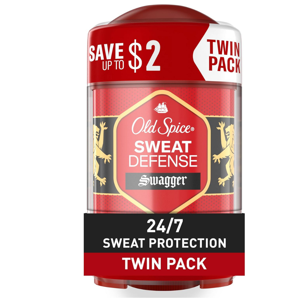 Old Spice Sweat Defense Antiperspirant & Deodorant, Swagger with Cedarwood (Pack of 2)