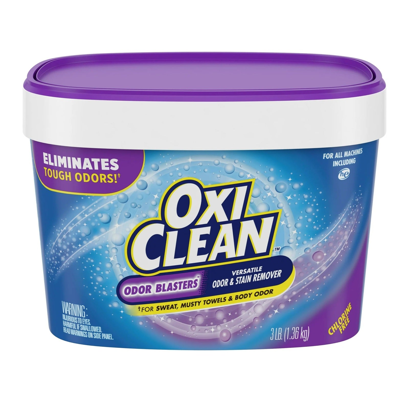 Oxi clean odor blasters, versatile odor & stain remover for sweat, musty towels & body odor.