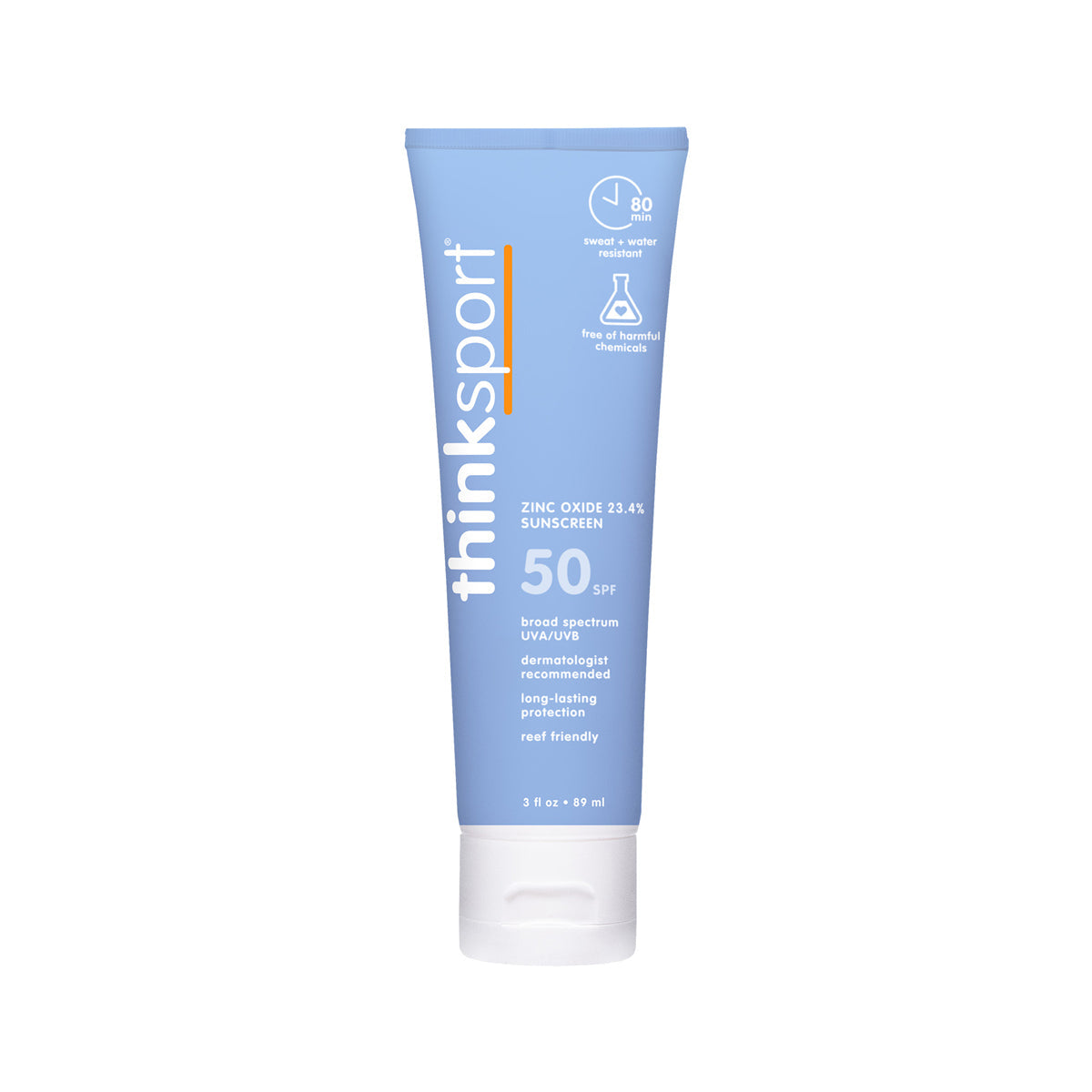 ThinkSport Sunscreen 50 SPF | 3 Oz (89ml)