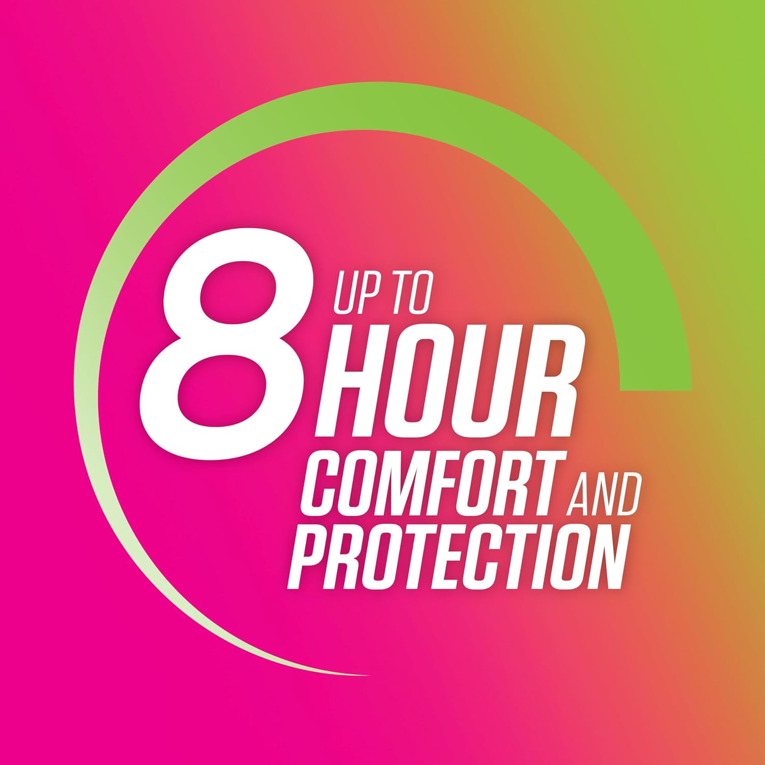 Playtex sport tampons offer up to 8 hour comfort and protection