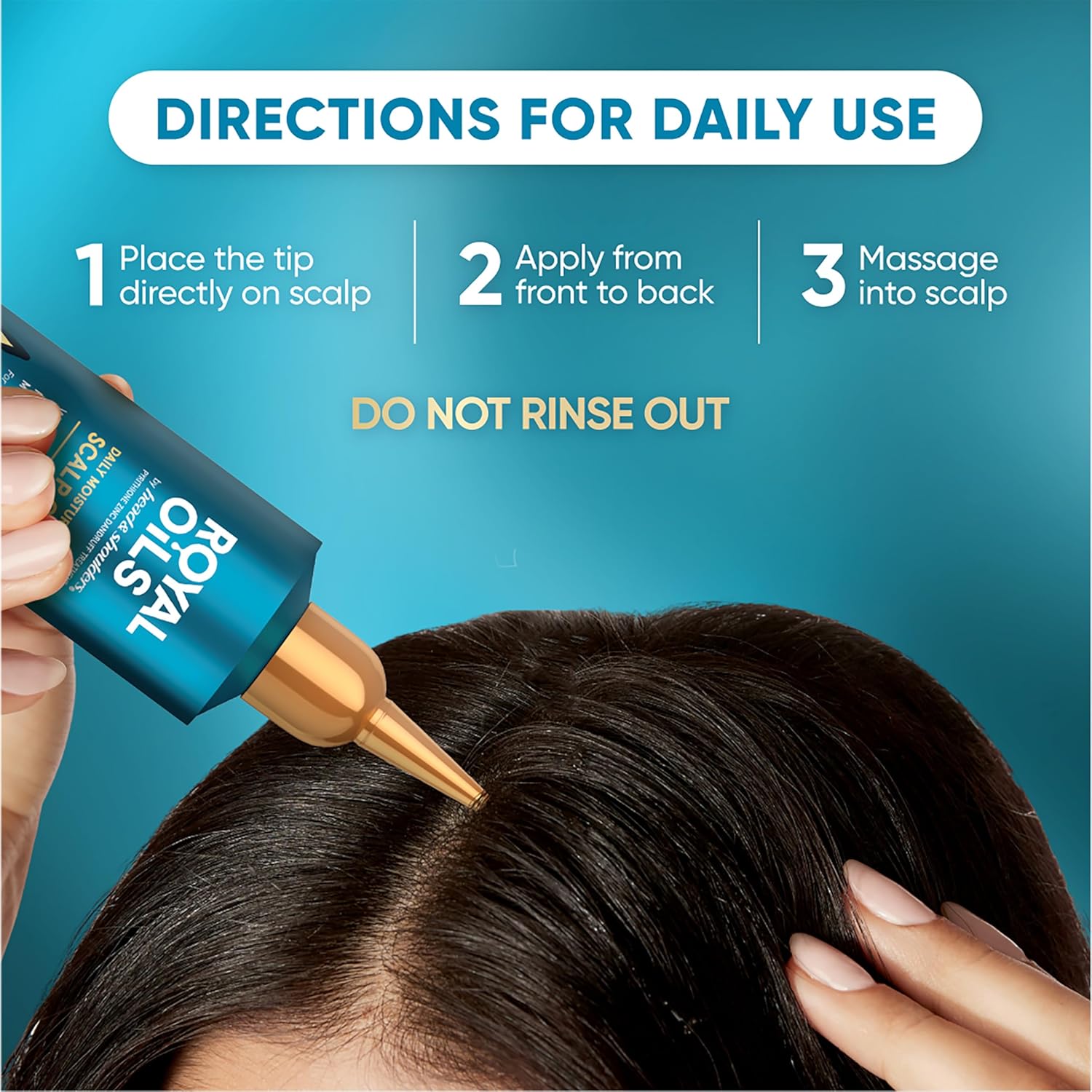 Head & shoulder royal oil scalp cream directions for daily use.