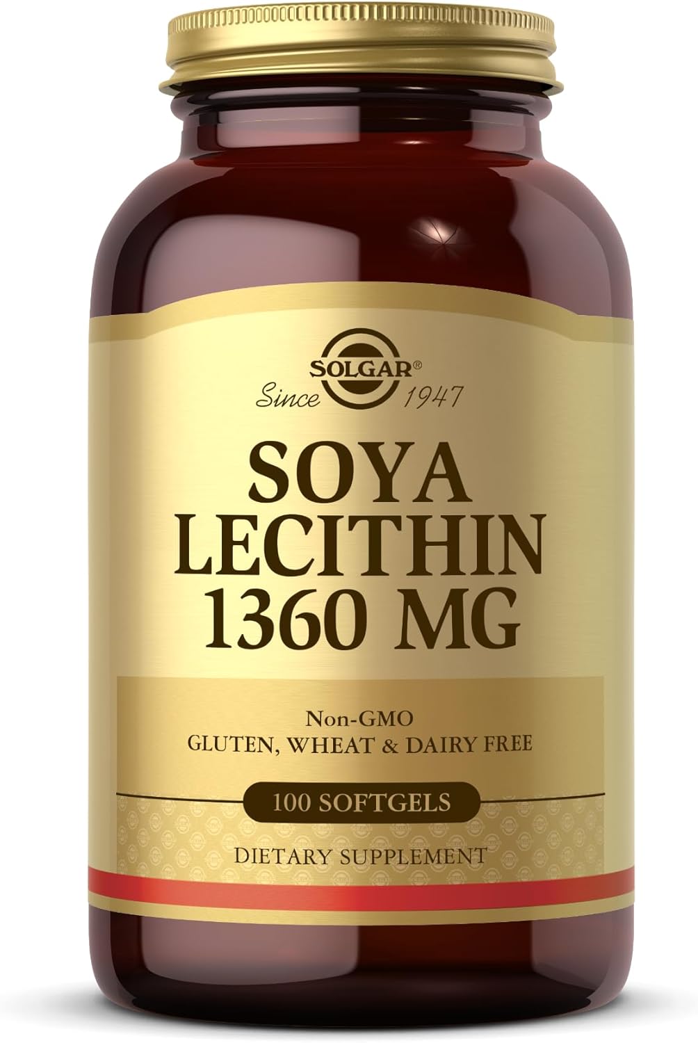 Solgar SOYA Lecithin 1360 Mg | 100 Softgels