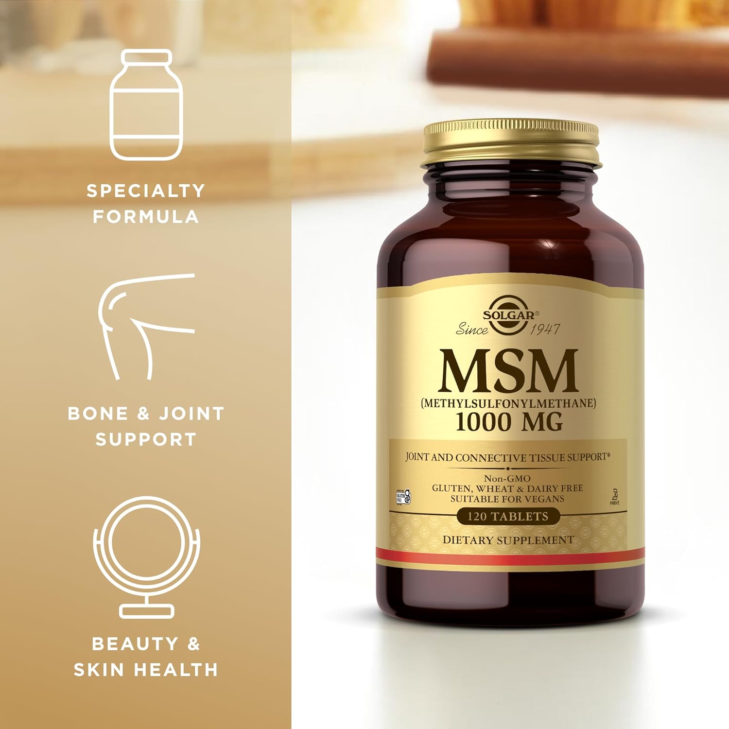 Solgar MSM 1000 mg | 120 Tablets