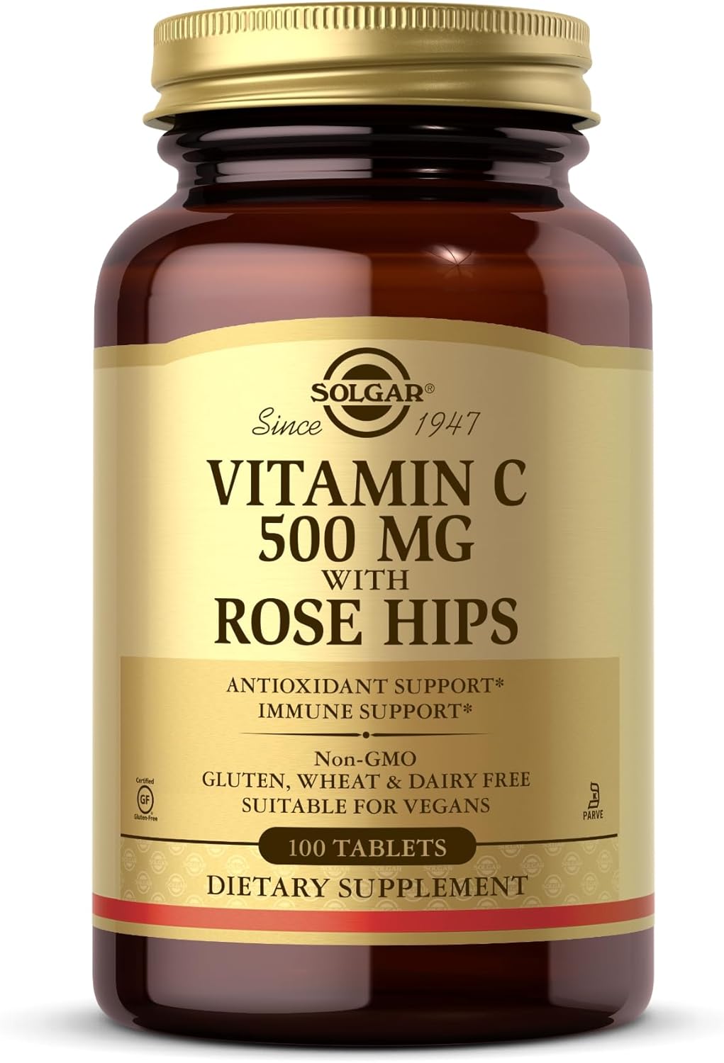 Solgar Vitamin C 500 mg with Rose Hips | 100 Tablets