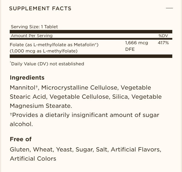 Solgar Folate 1000 MCG | 120 Tablets