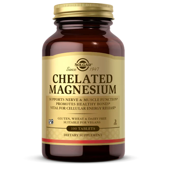 Solgar Chelated Magnesium | 100 Tablets
