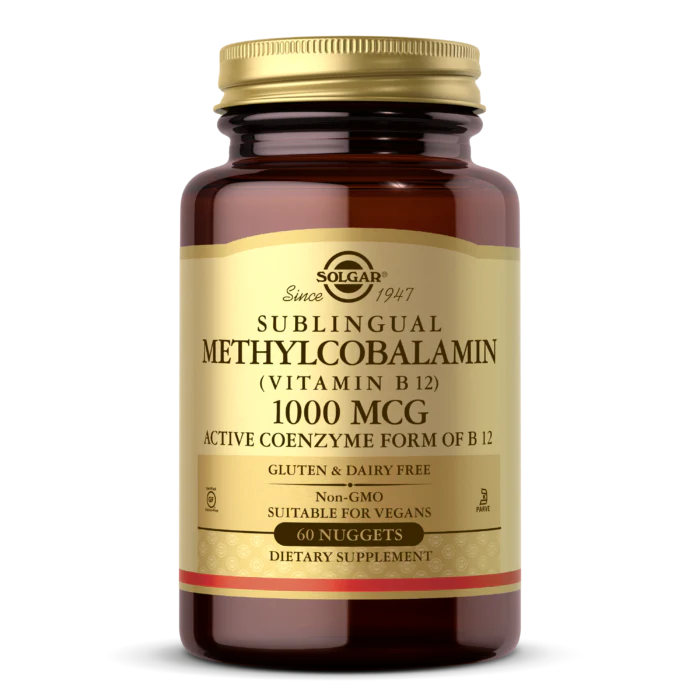 Solgar Vitamin B12 Methylcobalamin 1000mcg 60 Nuggets