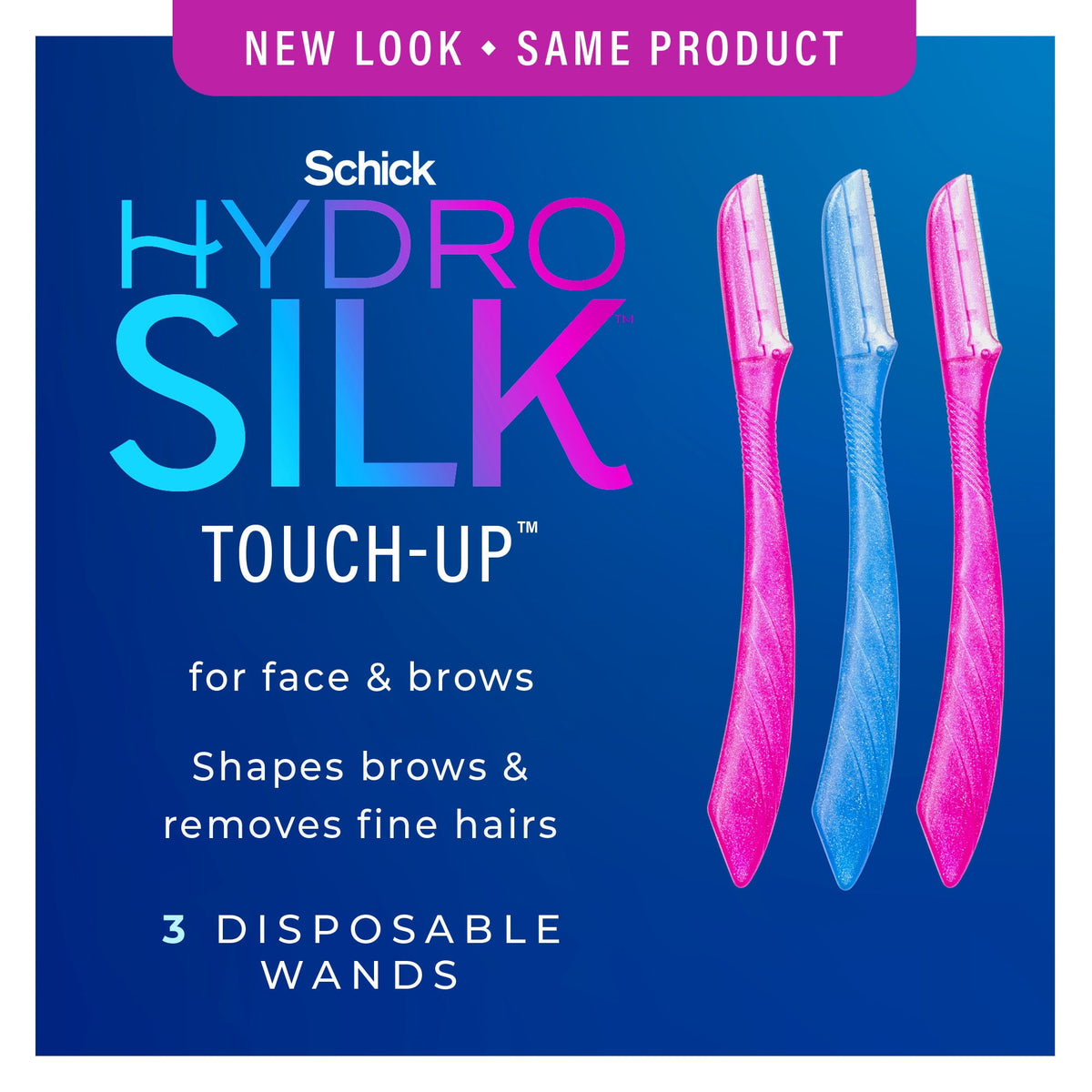 Schick Silk Touch-Up Multipurpose Exfoliating Dermaplaning Tool | 3 Count