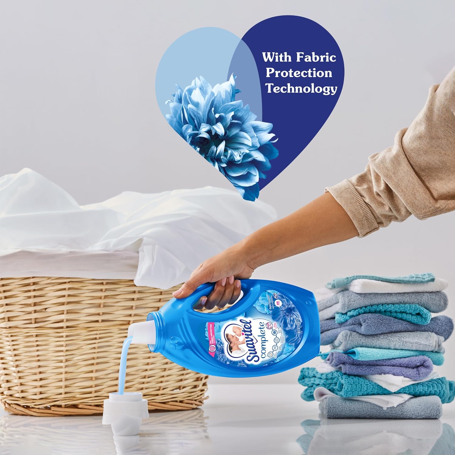 Suavity complete liquid fabric softener with fabric protection technology