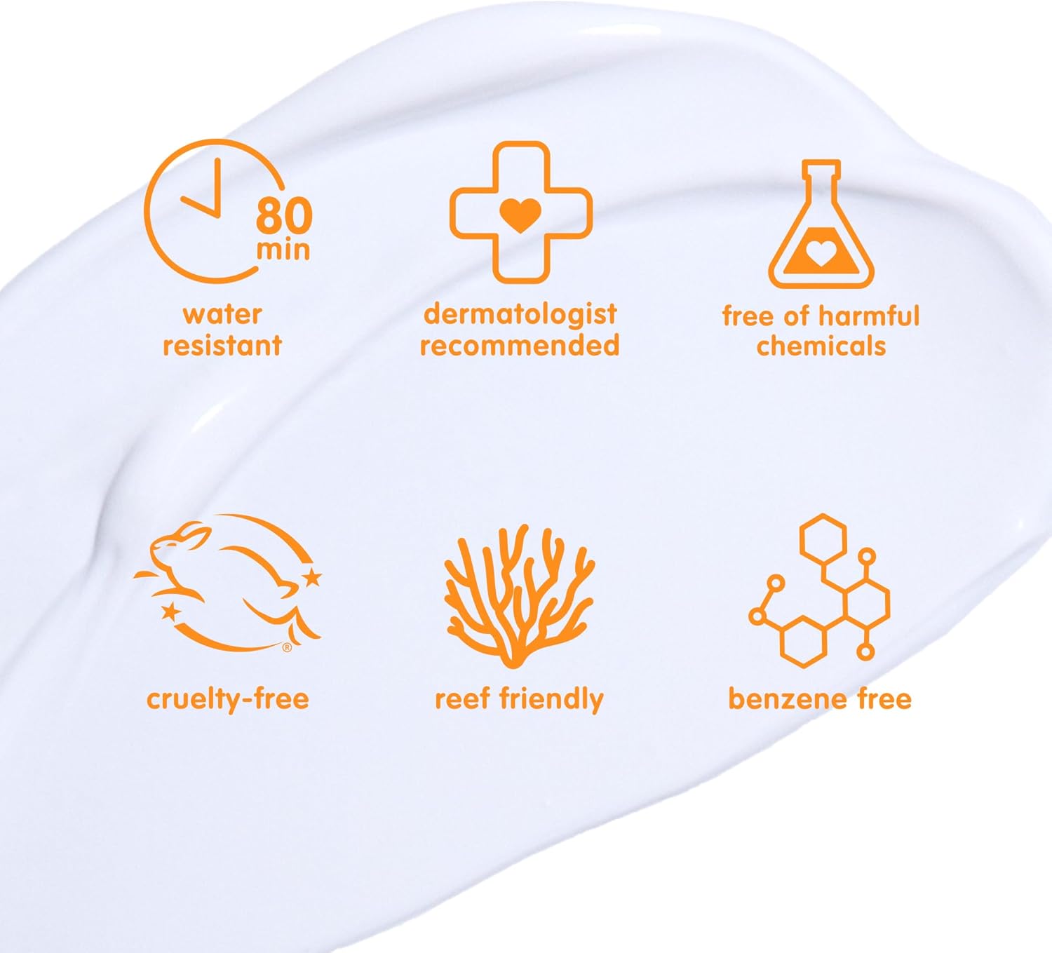 Water resistant, dermatologist recommended sunscreen is cruelty free and reef friendly