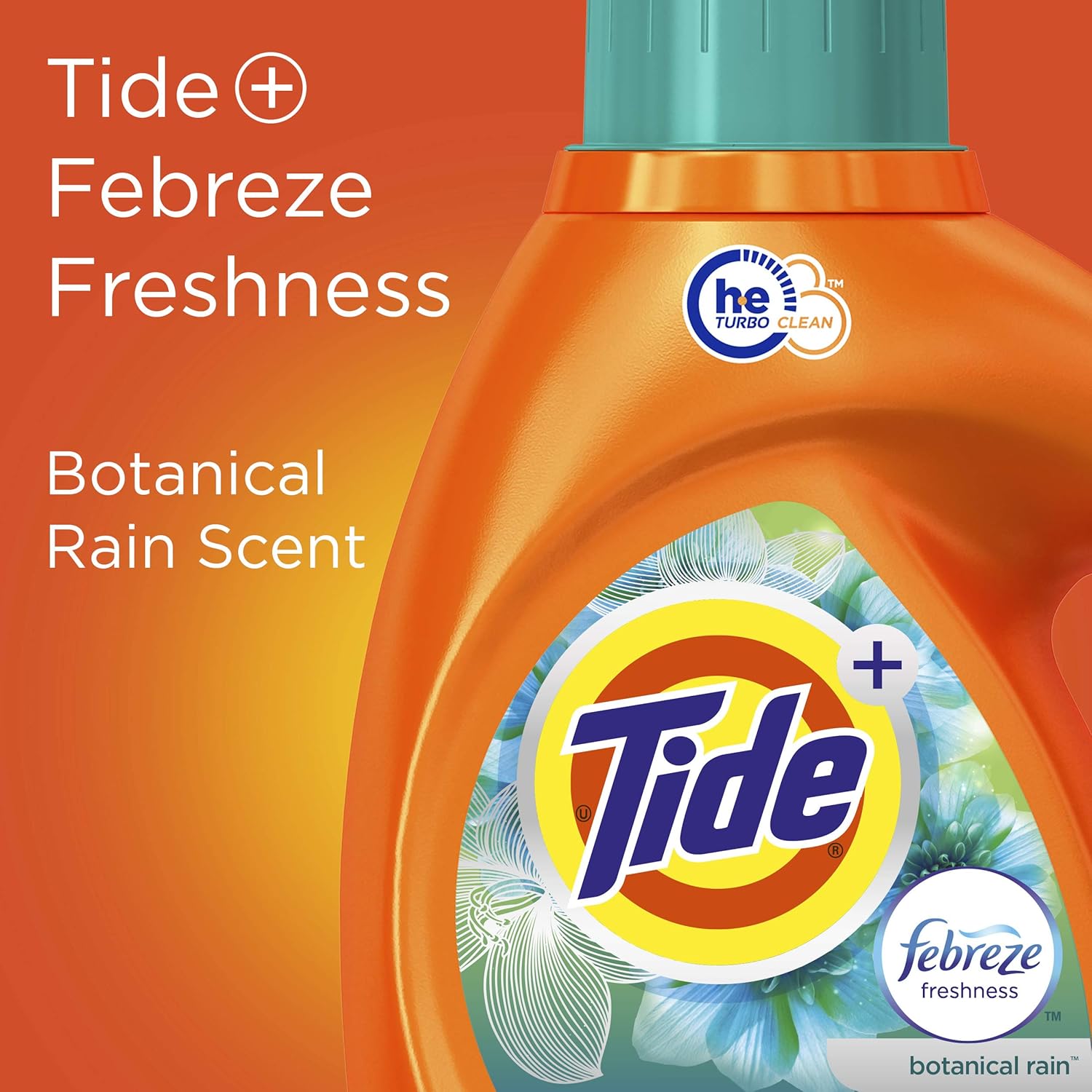 Tide Plus febreze freshness with botanical rain scent