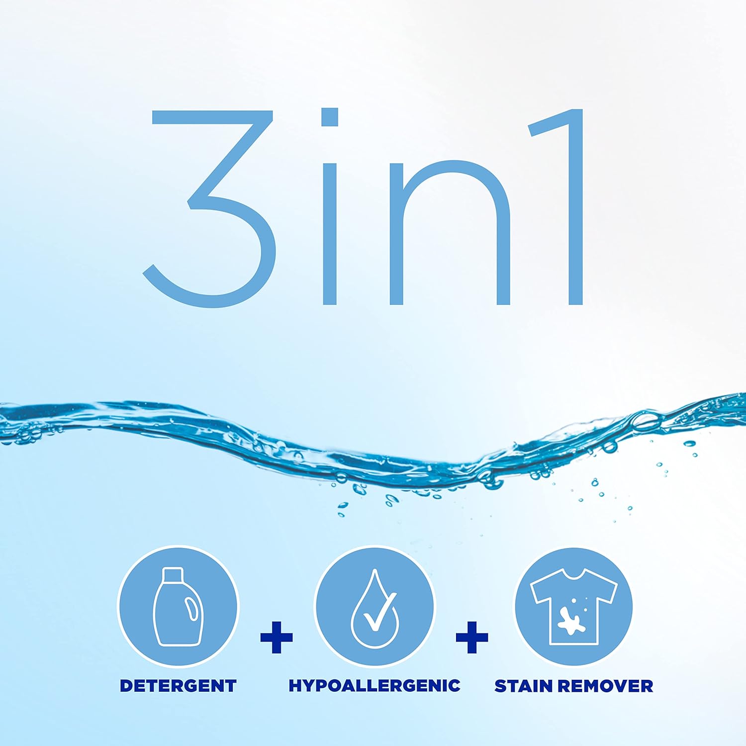 Tide laundry pods are 3 in 1, detergent, hypoallergenic and stain removal.