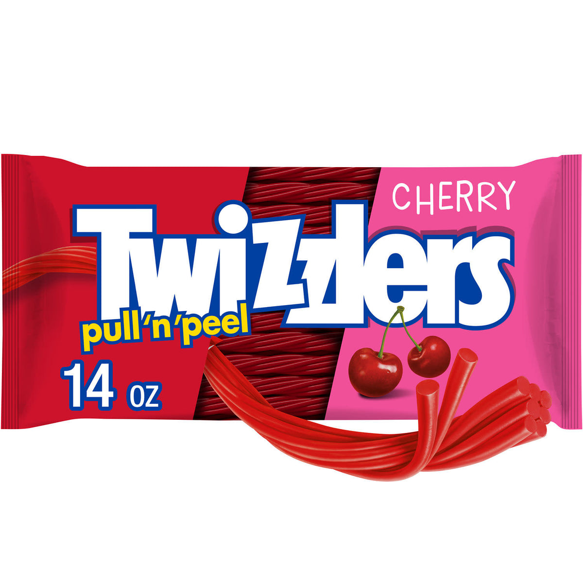 Twizzlers Pull n Peel Cherry, 14 Oz (396 g)