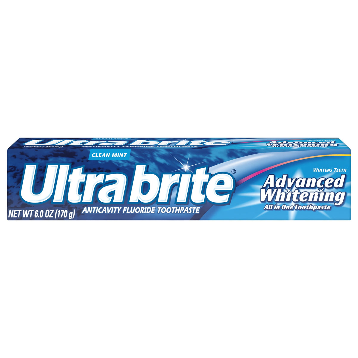 Ultra Brite Advanced Whitening Toothpaste Clean Mint | 6 Oz (170 g)