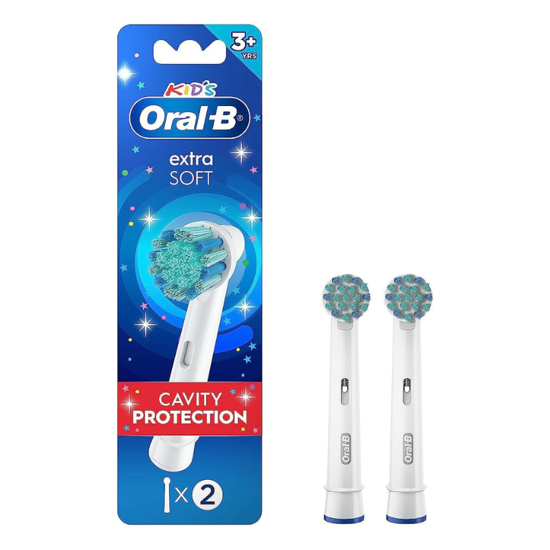Oral-B Kids Extra Soft Replacement Brush Heads, 2 Count