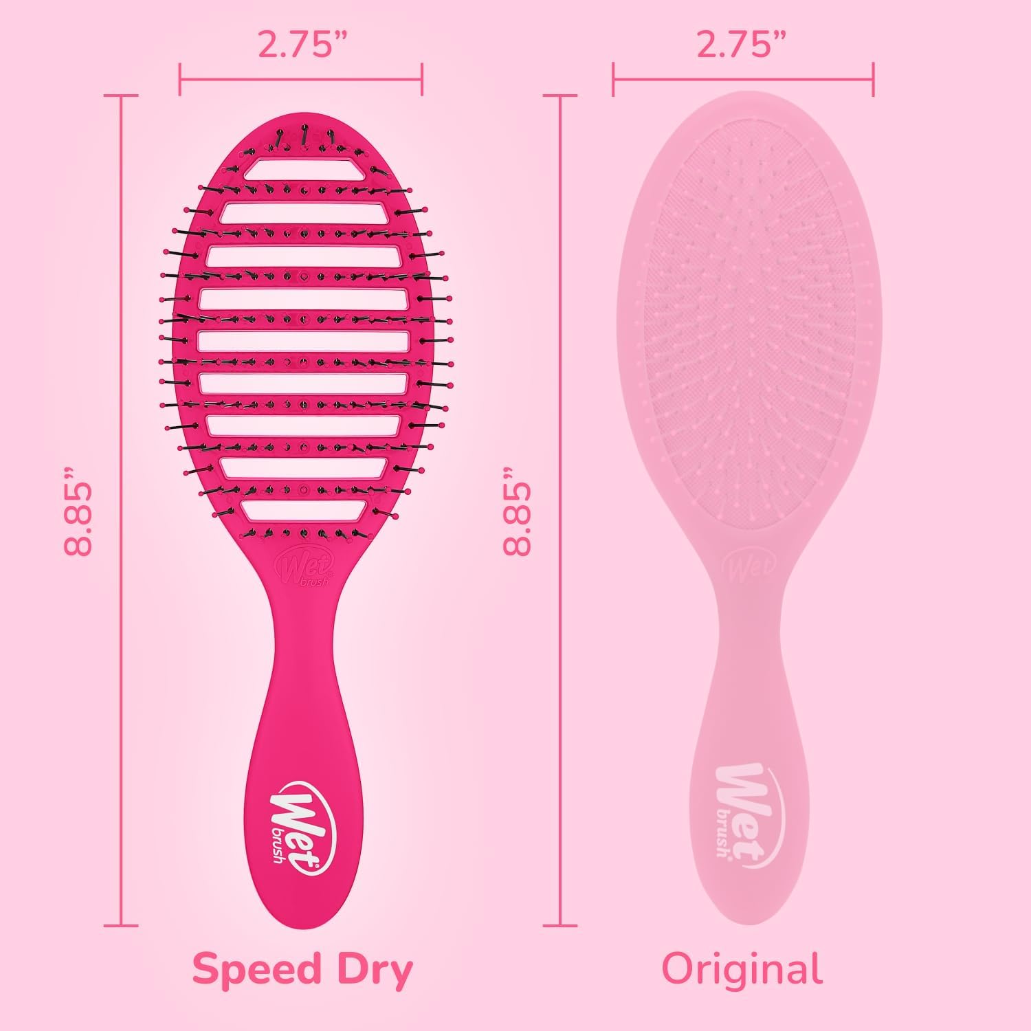 Wet Brush Speed Dry Detangler | Pink