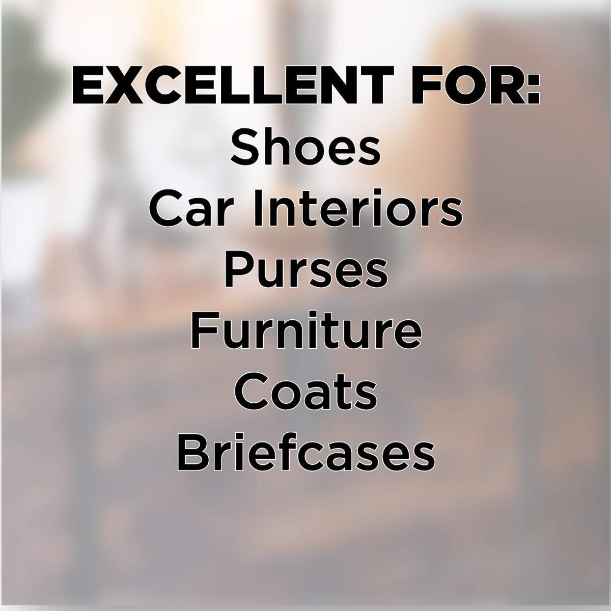 Weiman leather conditioner is excellent for cleaning shoes, car interiors, purses, furniture, coats and briefcases