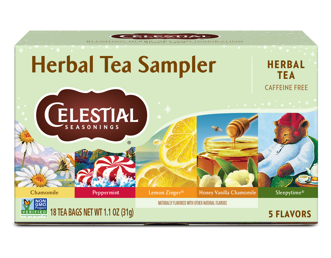 Celestial Seasonings Herbal Tea Sampler | 20 Tea Bags