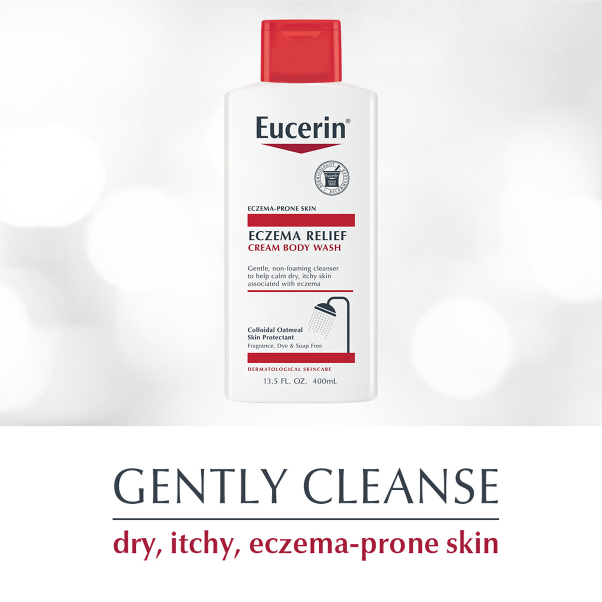Eucerin Eczema Relief Cream & Body Wash, 13.5 Oz (400 ml)
