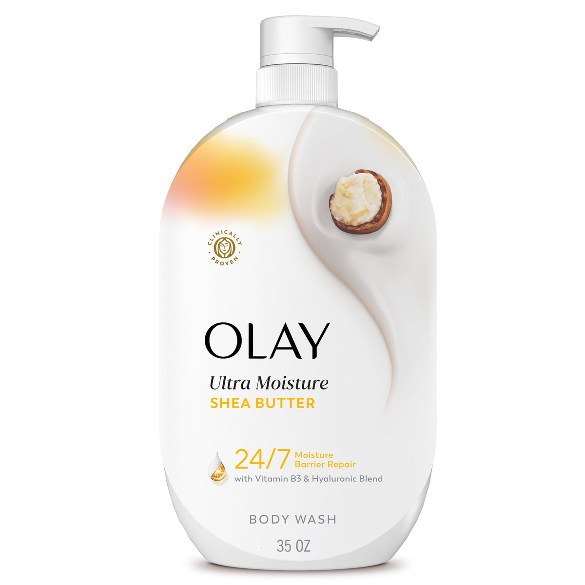 Olay Body Wash | Shea Butter Scent | 35 Oz (1.03 L)