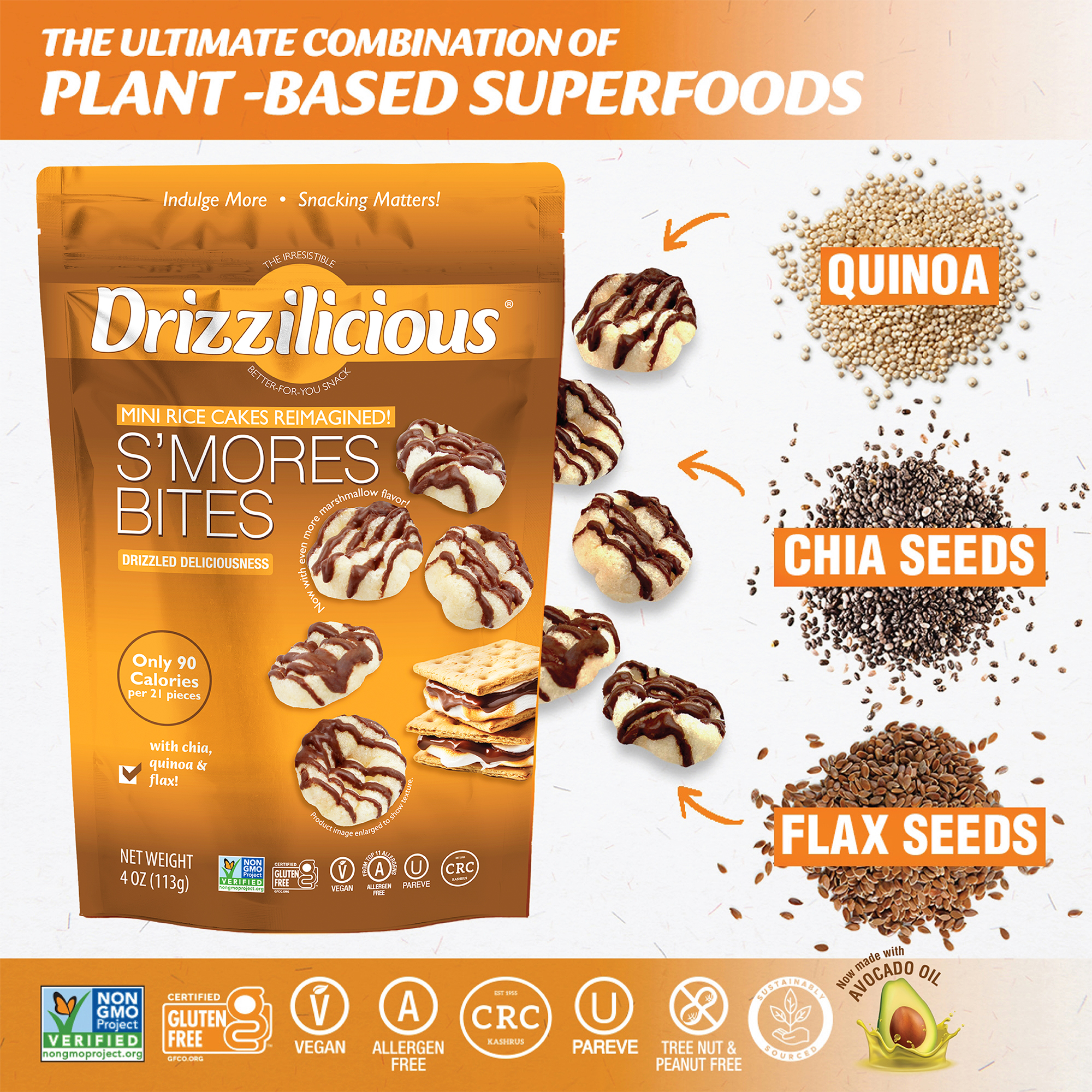 Drizzilicious S’Mores Mini Rice Cakes | 113g