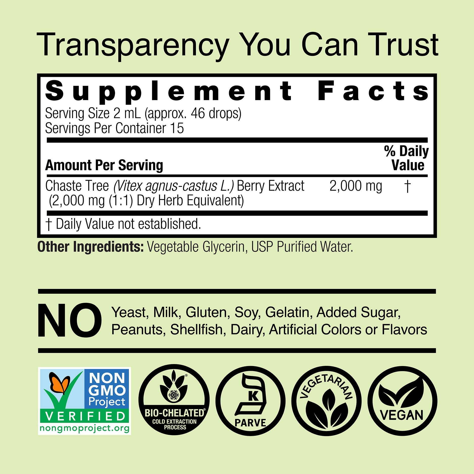 Nature's Answer Chasteberry Vitex Agnus Castus | 30 ml