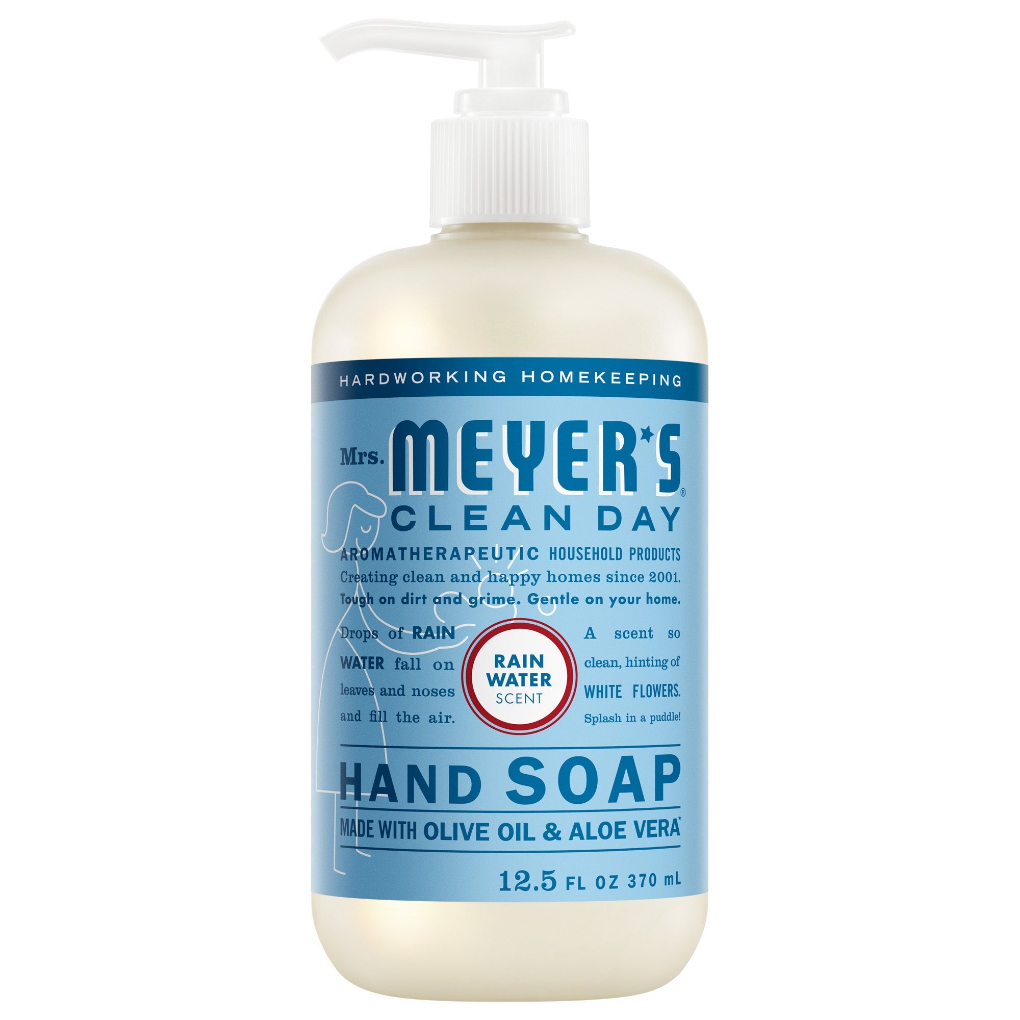 Mrs. Meyer's Clean Day Hand Soap | Rain Water | 12.5 Oz ( 370 ml)