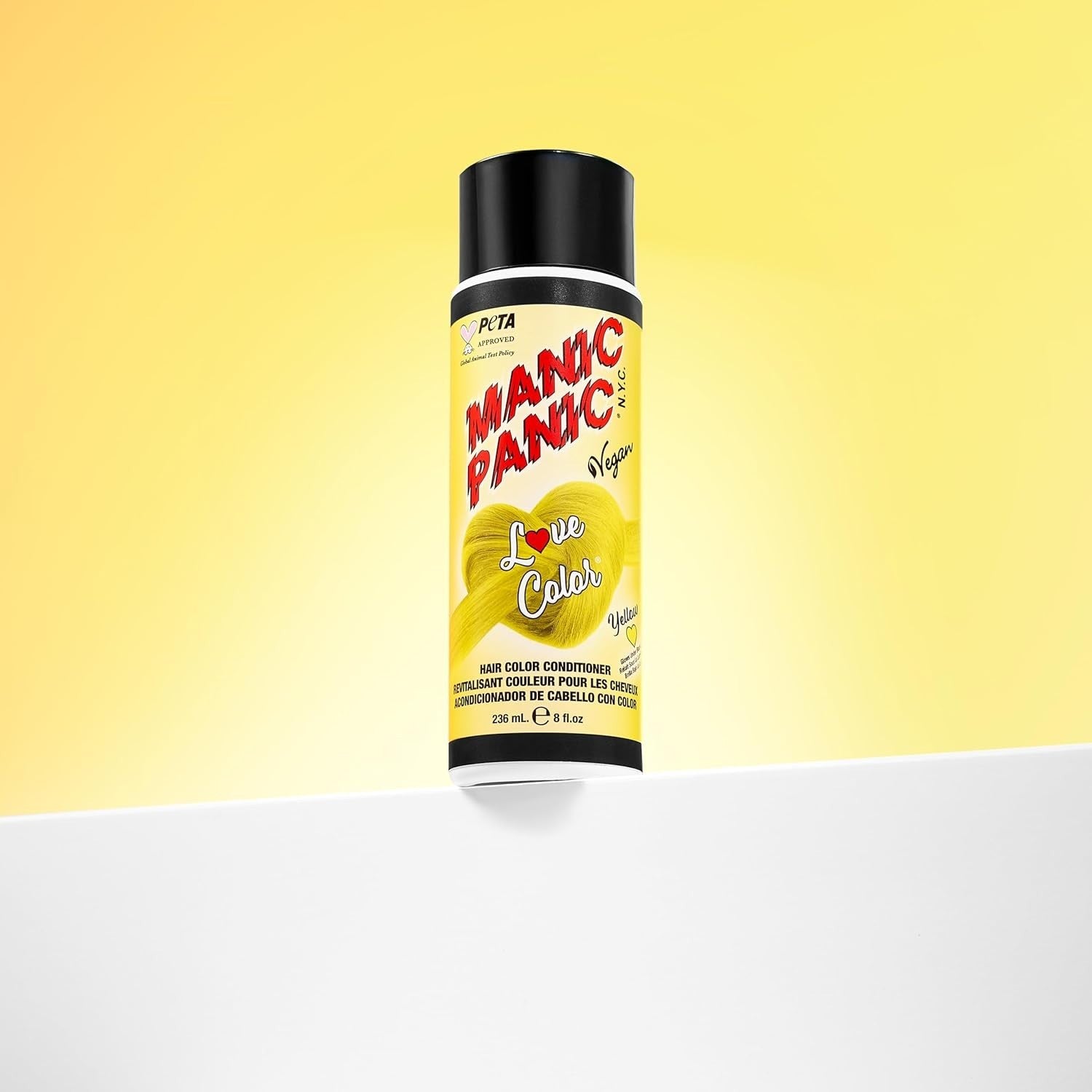 Manic Panic Love Color Hair Colour Conditioner - Yellow Heart, 236 ml