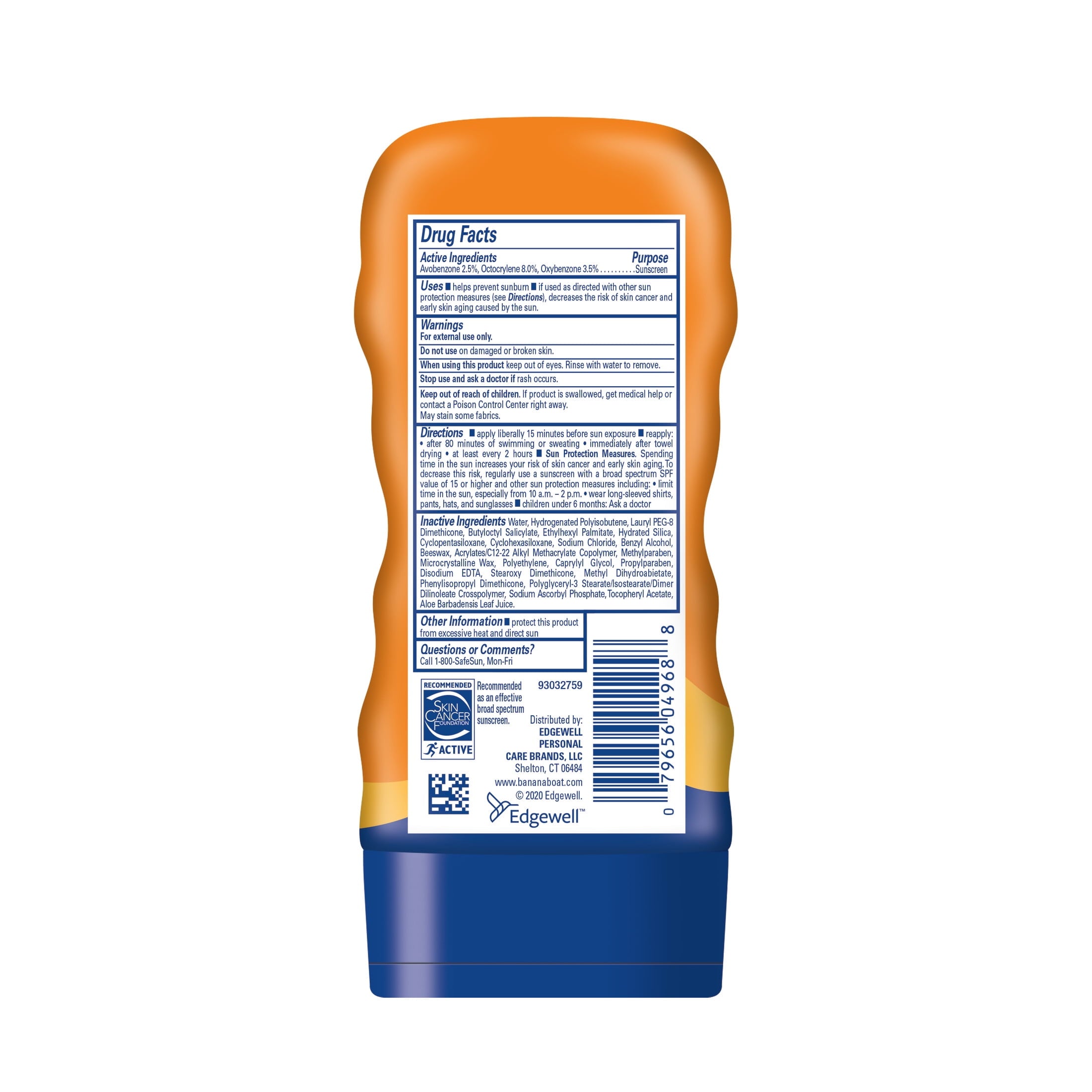 Banana Boat Sport Ultra Sunscreen Lotion SPF 100 | 4 Oz (118 ml)