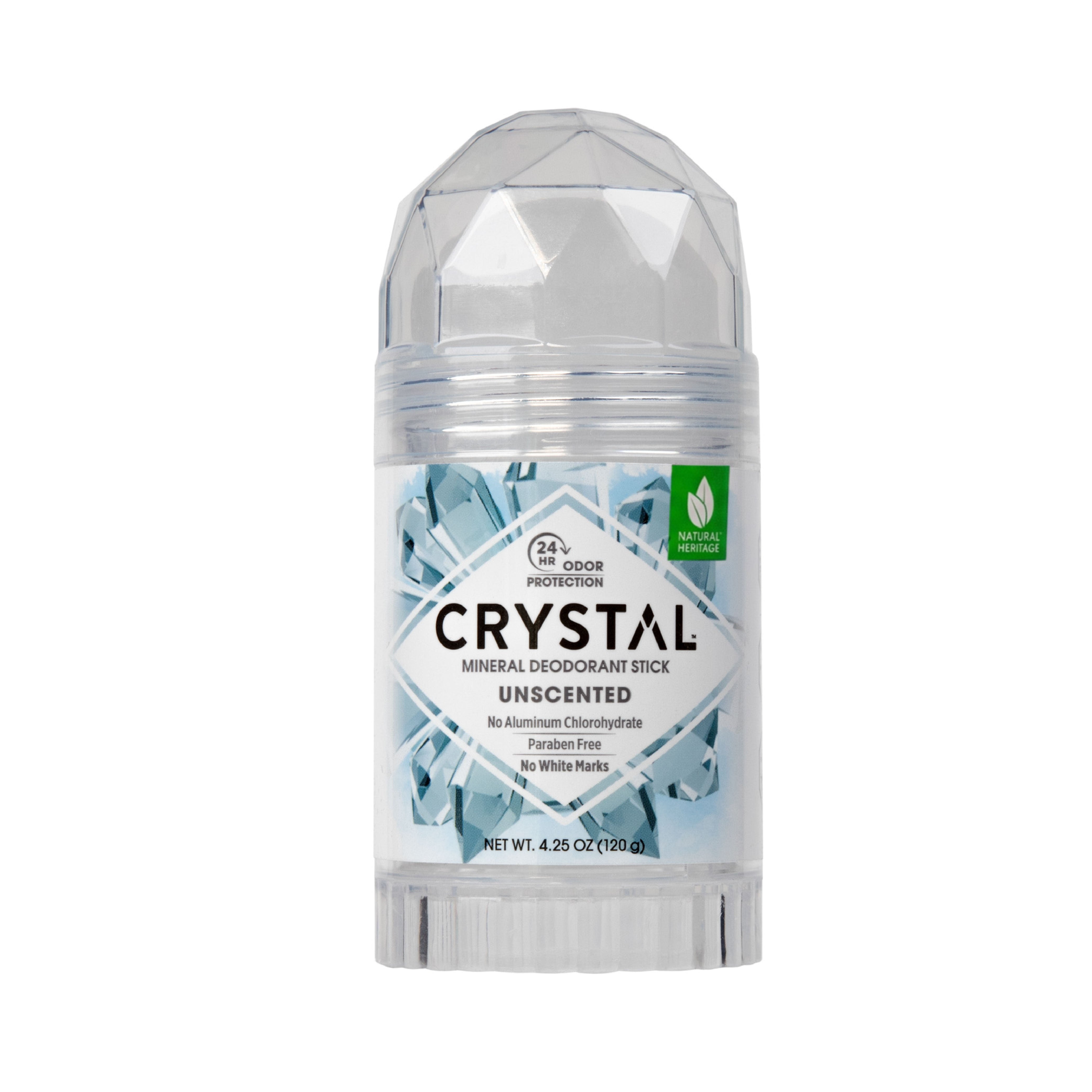 Crystal Mineral Deodorant Stick | Unscented | 4.25 Oz (120 g)
