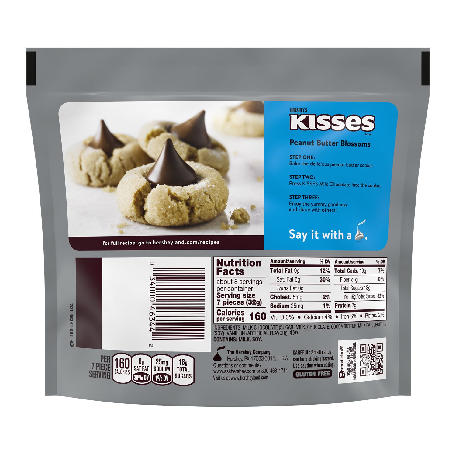 Hershey's Kisses Milk Chocolate Share Pack | 9.5 Oz