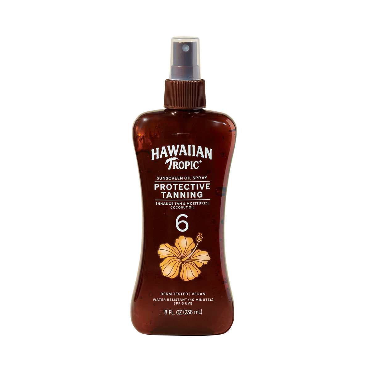 Hawaiian Tropic Tanning Oil SPF#6 | 8 Oz (236 ml)