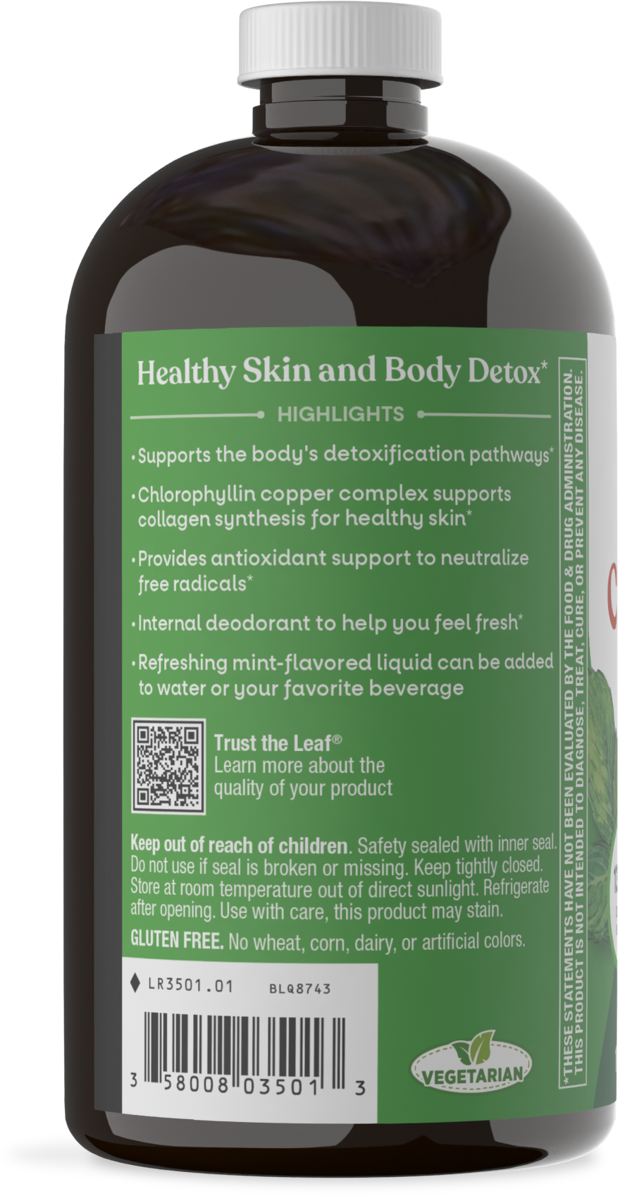 Nature's Way Chlorofresh Liquid Chlorophyll | Mint | 16 Oz (480 ml)