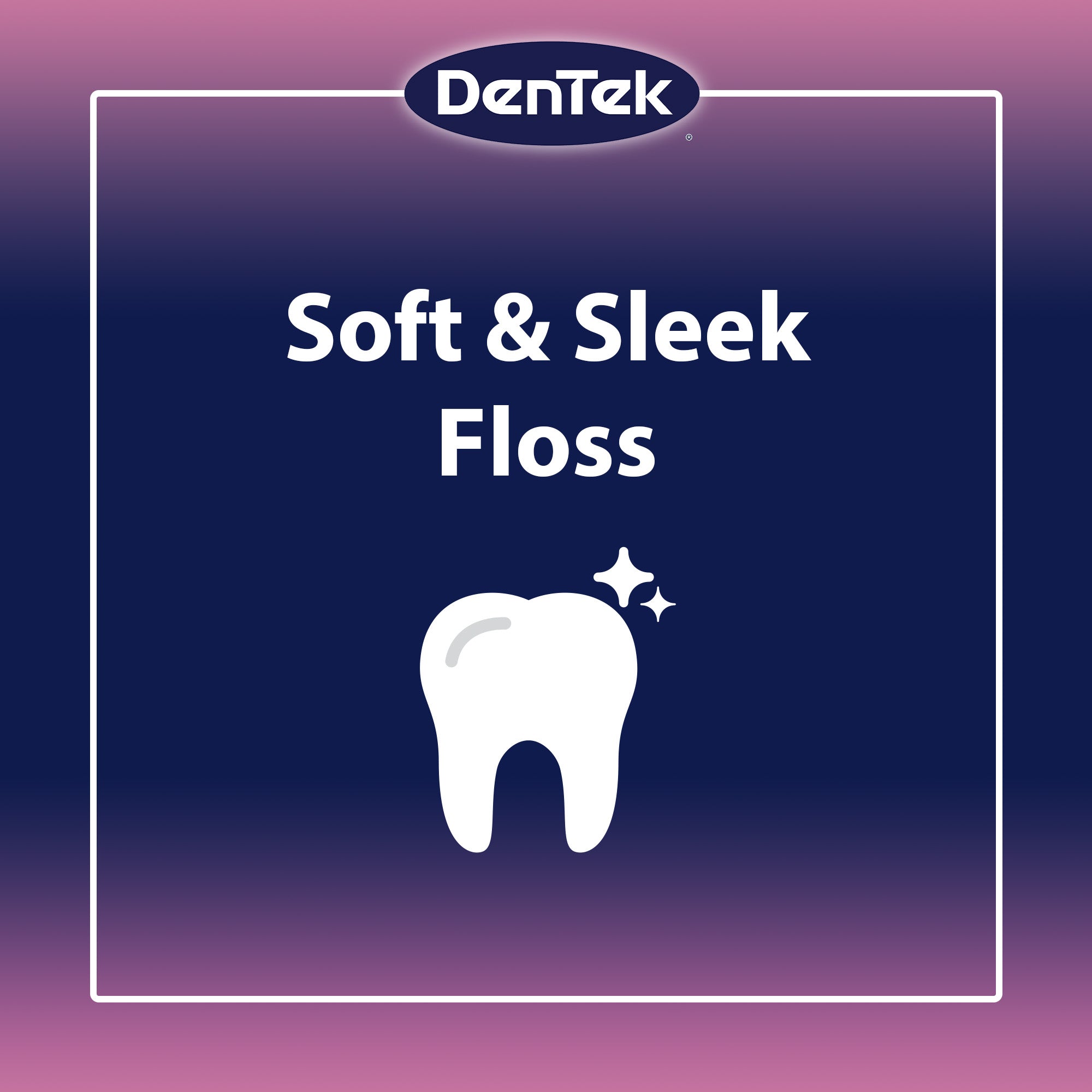 Dentek Floss Picks Comfort Clean Sensitive Gums | Soft & Silky Ribbon | 150 Count