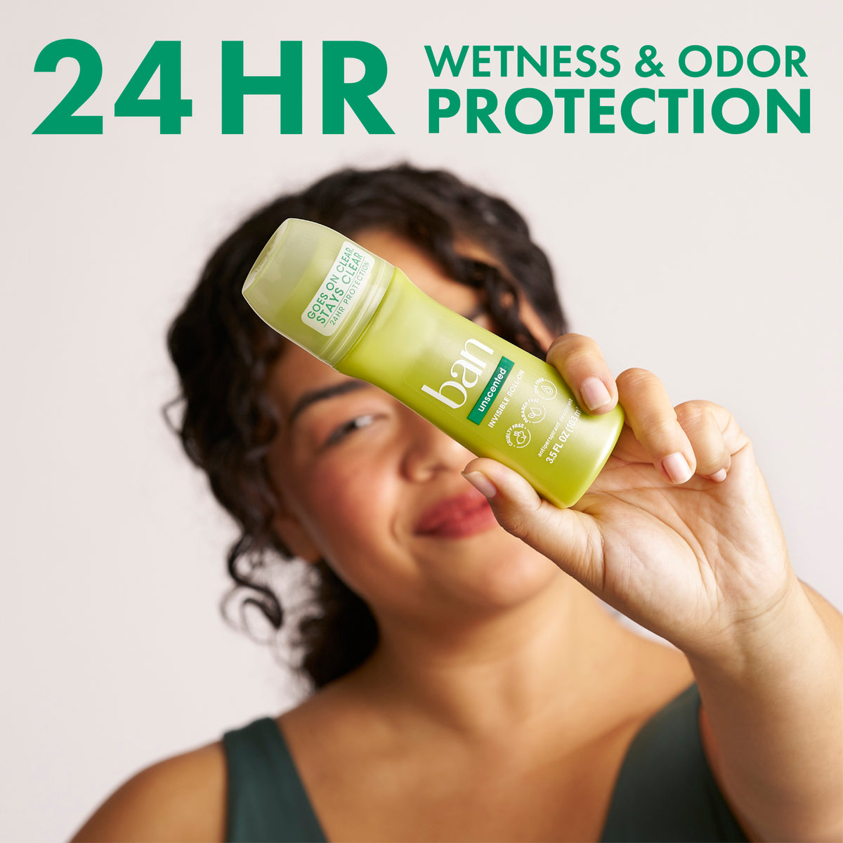Ban Deodorant Roll-On Unscented | 3.5 Oz (103 ml)