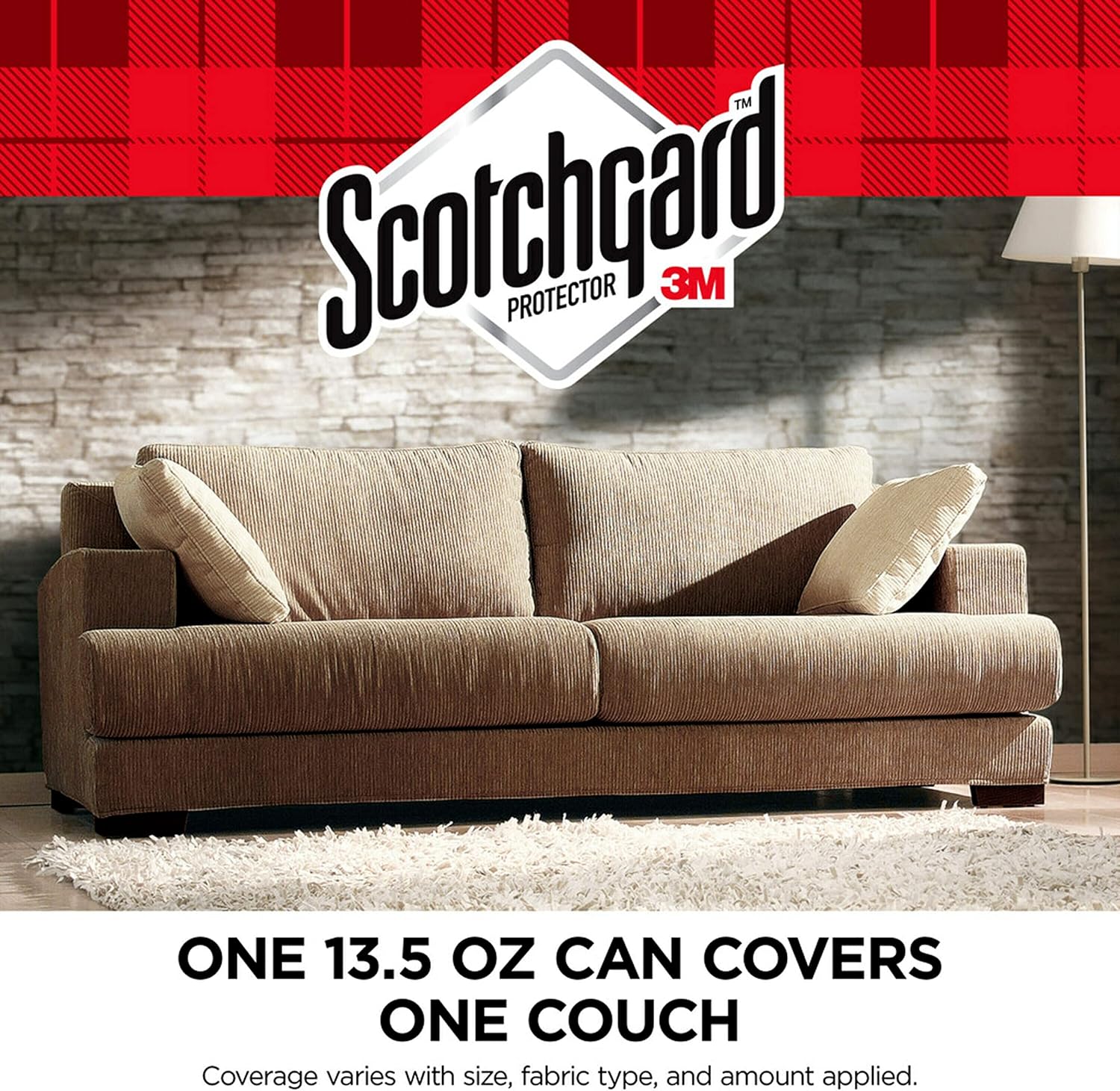 Scotchgard protector 3m ensures couches are protected and water proof for fabric protection. 