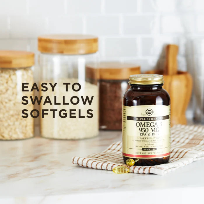Solgar TRIPLE STRENGTH Omega-3 - EPA & DHA 950mg - 100 Softgels