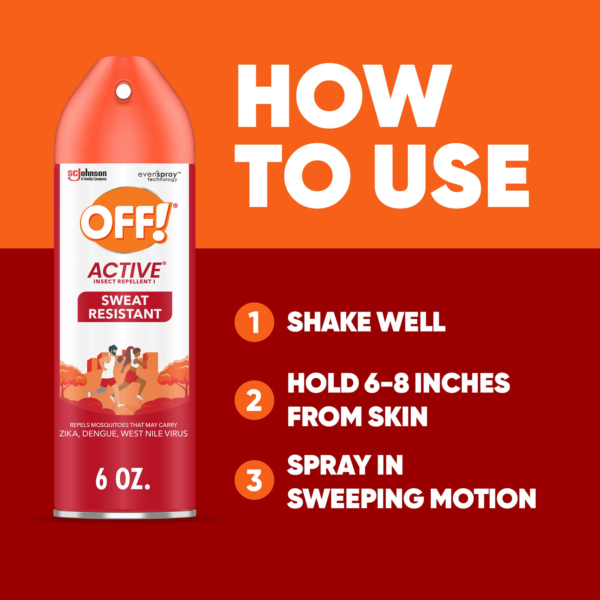 OFF! Active | Sweat Resistant | 6 Oz (170 g)