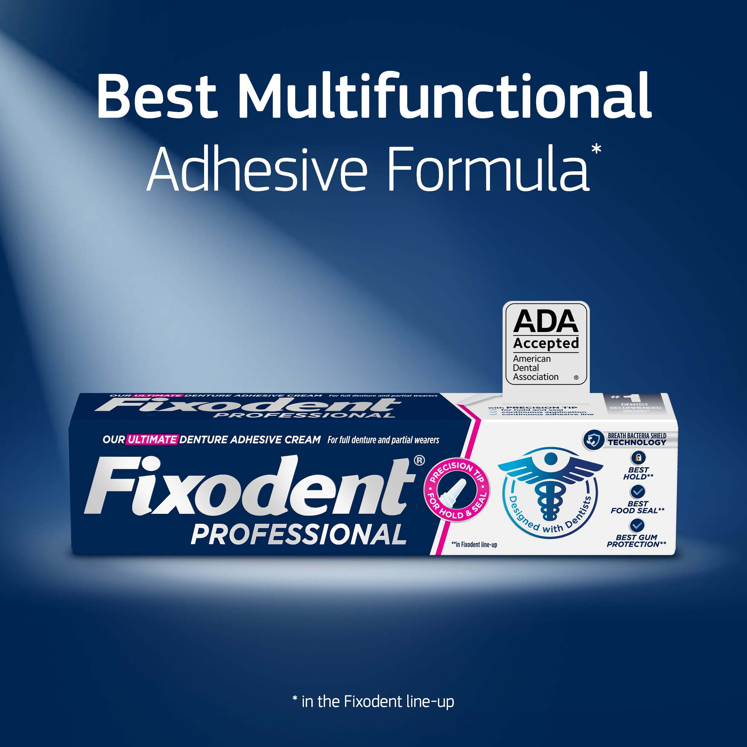 Fixodent Professional Ultimate Denture Adhesive Cream | 1.8 Oz (51 g) | Pack of 3
