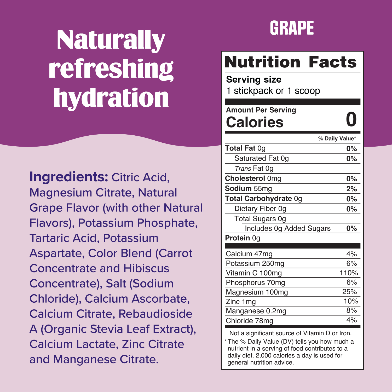 Ultima Replenisher Electrolyte Powder | Grape | 30 Servings
