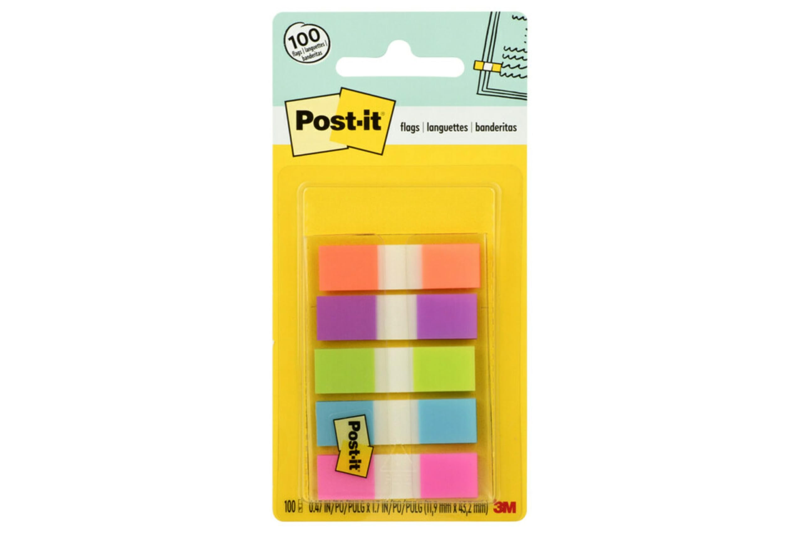 Post-it | 5 Bright Colours each 20 Sticking Strips