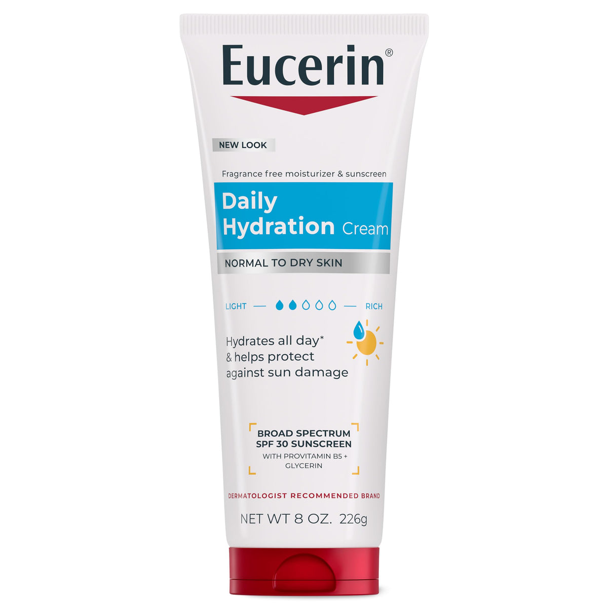 Eucerin Daily Hydration Cream | 8 Oz (226 g)
