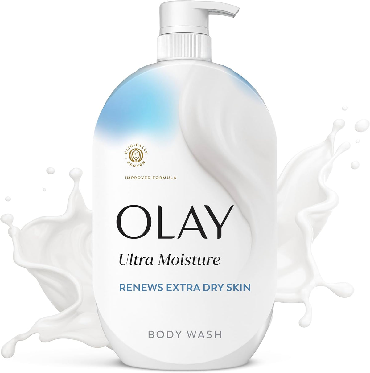 Olay Body Wash Ultra Moisture Renews Extra Dry Skin | 35 Oz (1.03 L)