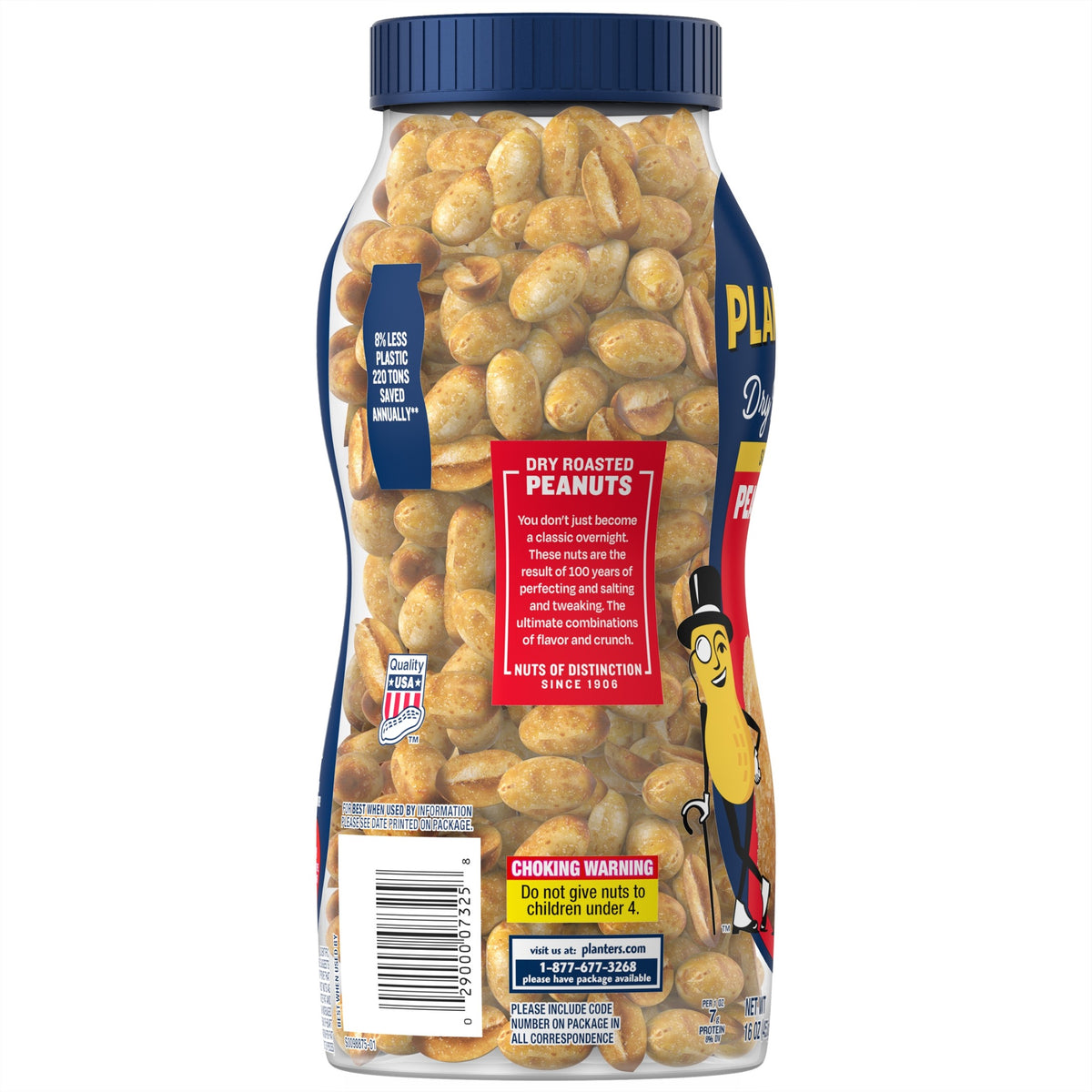 Planters Dry Roasted Peanuts | 16 Oz (453 g)