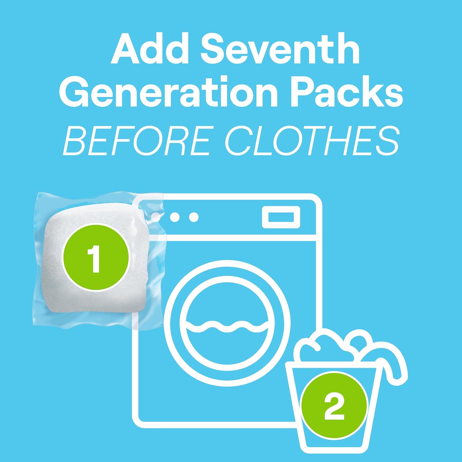 Seventh Generation Laundry Detergent Packs | 45 Packs (900 g)