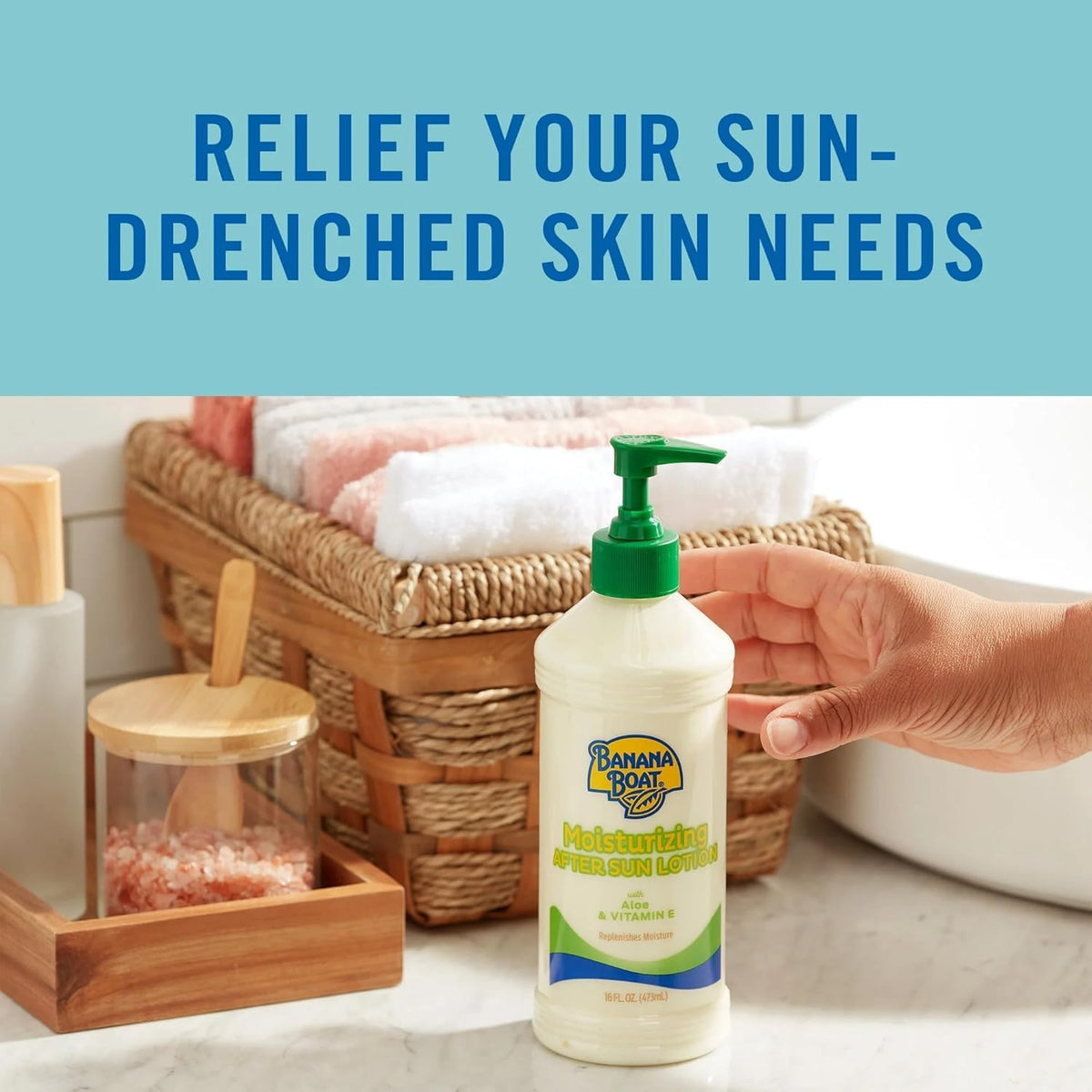 Banana Boat Aloe After Sun Lotion Pump | 16 Oz (473ml)