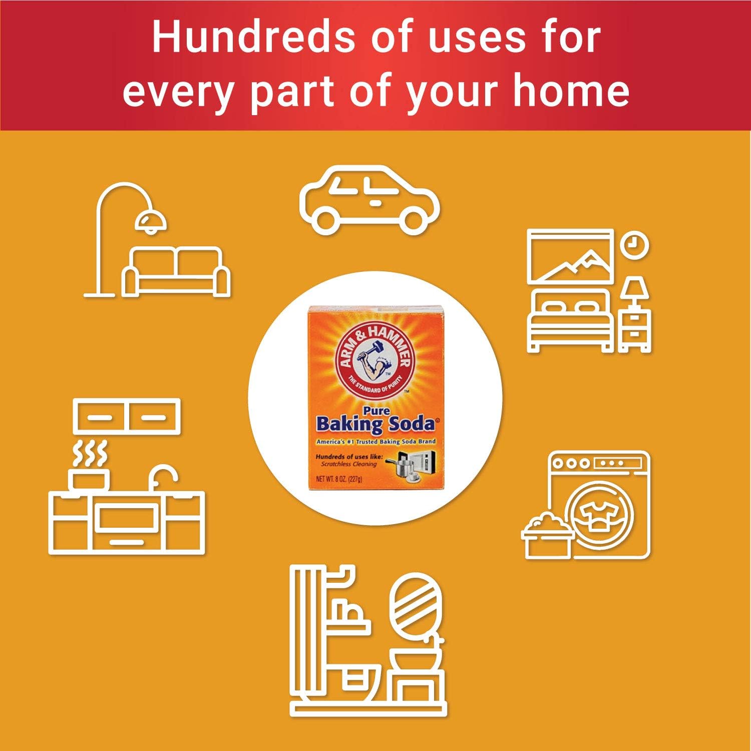 Arm & Hammer Pure Baking Soda | (907g)