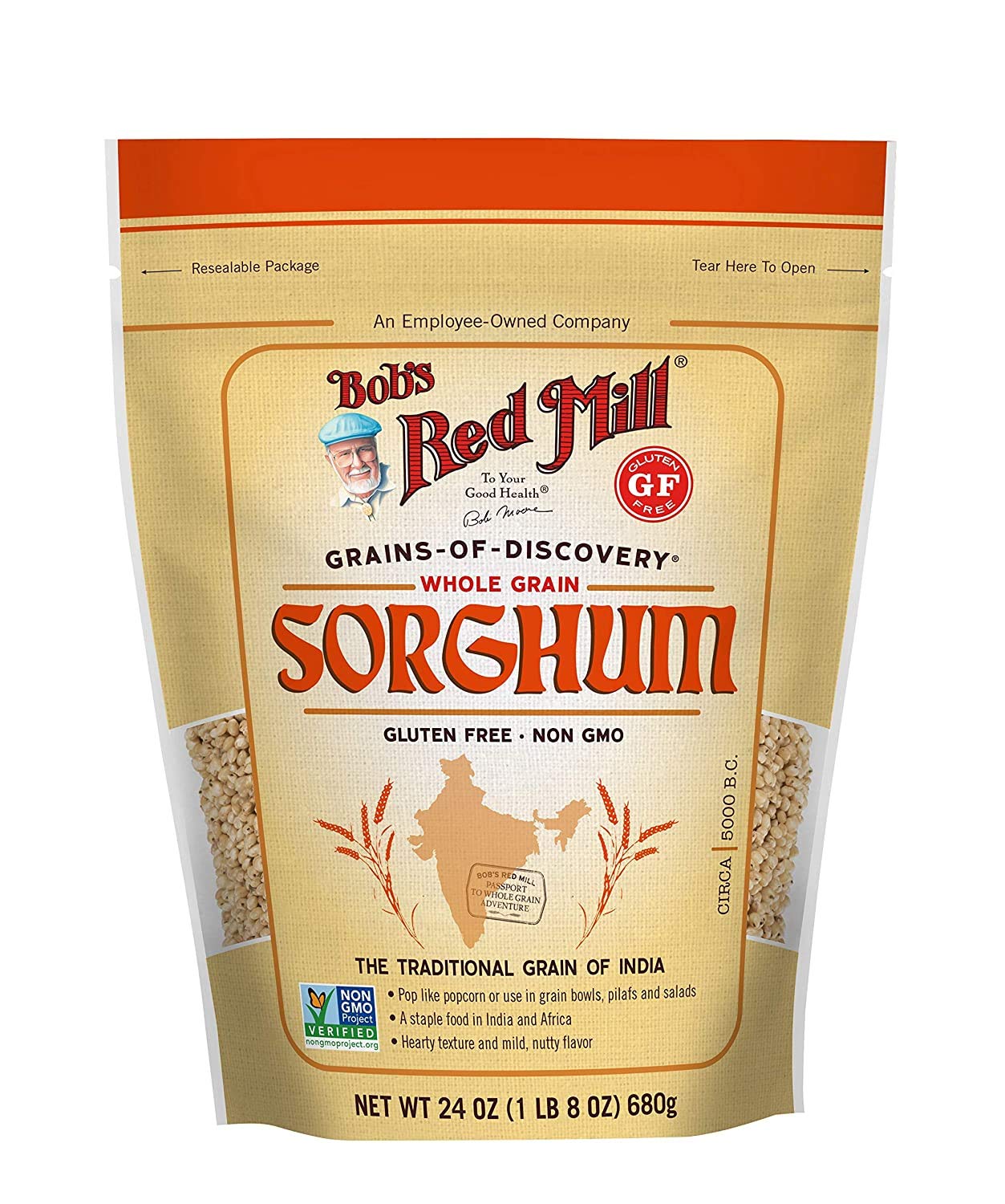 Bob's Red Mill Sweet White Sorghum Grain | 24 Oz (680 g)
