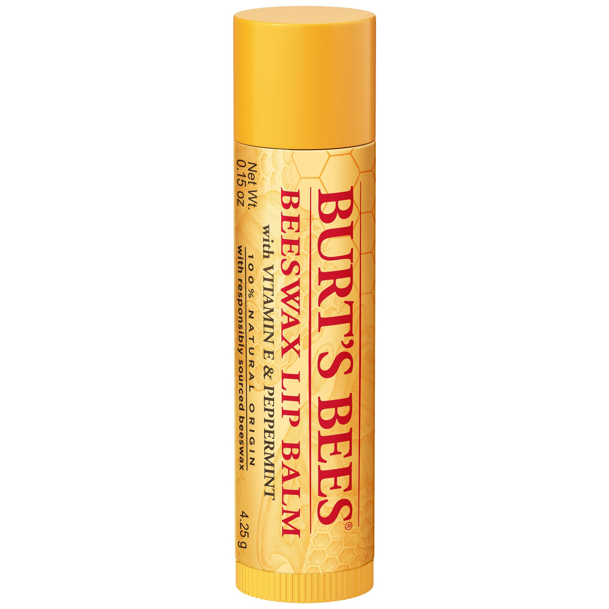 Burts Bees Beeswax Lip Balm Pack, 0.15 oz, 4-Piece  Peppermint
